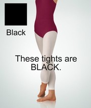Body Wrappers A33 Black Women&#39;s Size Small/Medium Footless Tights - $12.86