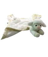 My Banky Lovey Security Blanket Lamb Baby Aleigh White Yellow Satin 13&quot; ... - £12.60 GBP