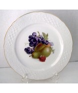 Bavaria Orchard Golden Crown Plate E&amp;R Grapes Pear Strawberry #4 Germany... - £14.69 GBP