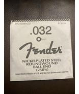 Fender Nickelplated Steel Ball End Acoustic Electric Guitar .032 String ... - $4.92