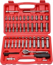 1/4-Inch Drive Master Socket Set with Ratchets, Adapters, Extensions with 1/4??  - £47.16 GBP