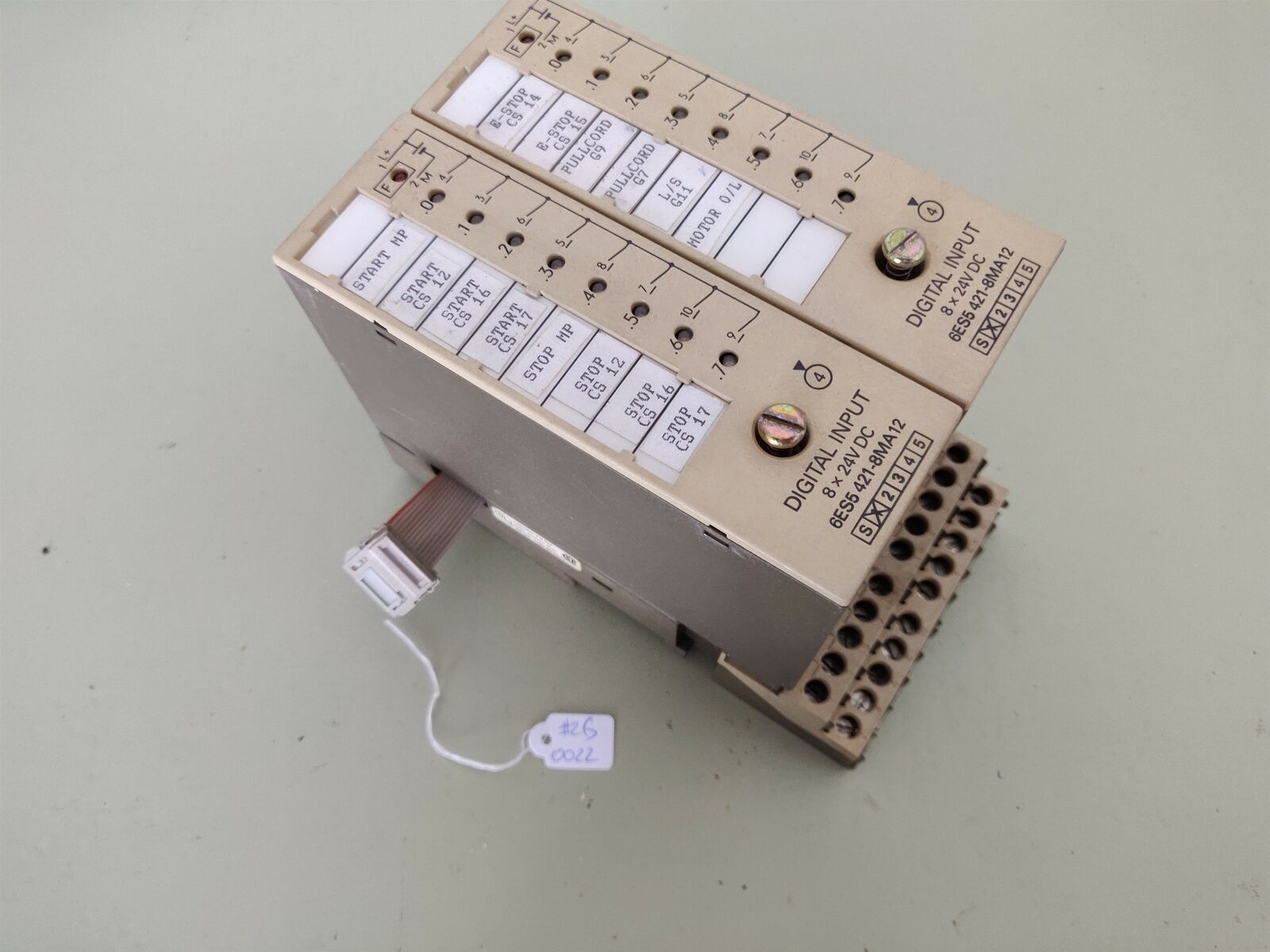 Lot of 2 Siemens 6ES5 421-8MA12 Input modules w/ 6ES5 700-8MA11 - $19.57