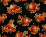 Cotton Pumpkins Food Thanksgiving Fall Autumn Fabric Print by the Yard D... - $12.49
