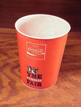 Old The Puyallup Fair Coca Cola Large Size Cardboard Wax Cup, Washington... - $9.95