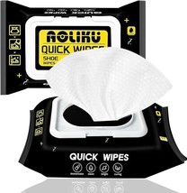 2 Pack 60 Pcs Sneaker Shoe Dirt Cleaner Quick Wipes Disposable Travel Portable - £11.67 GBP