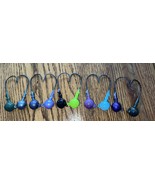 3pk Custom 2oz Round Ball Jigs Lures w/ Chemically Sharpened 8/0 Hooks C... - €8,57 EUR