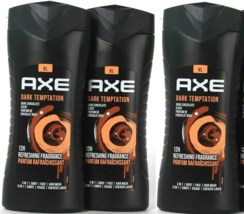 3 Axe XL 13.5 Oz Dark Temptation Dark Chocolate 3 In 1 Body Face & Hair Wash - $40.99