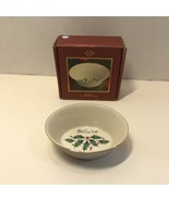 Lenox Holiday Oval Believe Trinket Candy Dish 5&quot; x 4&quot; Holly Christmas - £10.12 GBP