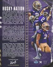 Washington Huskies NCAA College Football Poster Print Metal Sign 12x8in 92 - $24.74