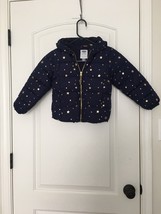 Old Navy Girls Coat Jacket Zip Up with Stars Size XS - £30.76 GBP