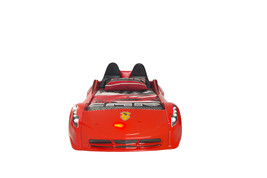TT Red Twin Car Bed, Remote Control, LED Lights, Premium Rear Seat - $1,290.30