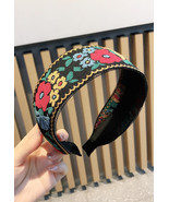 Ethnic Style Vintage Embroidery Flower Headband - $26.02 CAD