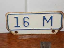 Vintage 16 Mile Metal Embossed Tractor Farm License Plate Topper Sign - $439.27 MXN