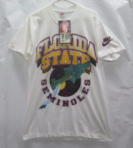 New VTG 80s 90s Nike Florida State Seminoles FSU Gray Tag USA Shirt Sz M L Rare - £130.39 GBP