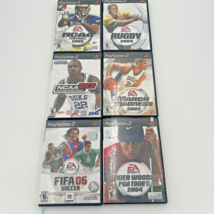 Lot of 6 PlayStation 2 PS2 EA Sports Game NCAA Football Basketball Rugby Tiger - £18.27 GBP