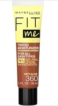 Maybelline Fit Me Tinted Moisturizer Natural Coverage Face Makeup #360  1 Fl Oz - £4.39 GBP