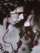 Jim Morrison Doors Bead Necklace Cobra Young Lion Photo Shoot Black/Red ... - $25.00