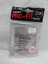 Pack Of (11) Ultra Pro Clear Standard Pro-Fit Sleeves 64 X 89mm - $6.92