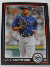 2010 Bowman Chrome #49 Carl Crawford Tampa Bay Rays Baseball Card - £0.79 GBP