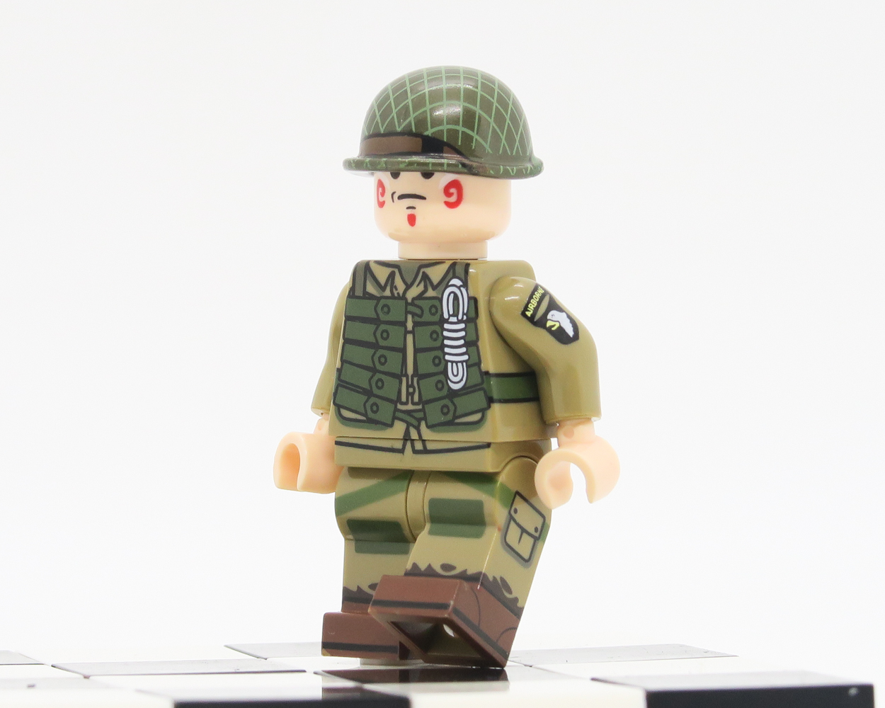 WW2 MOC minifigures US Army 101st paratrooper Normandy D-Day Easy compan... - $4.95
