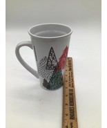 Starbucks 16 oz Christmas mug - ~Green Red Trees~ - $188.16 MXN