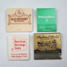 4 Vintage Matchbooks Tennessee Rhetts Old Hickory Opryland Hotel Skyland Motel - £15.62 GBP