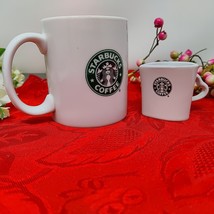 2X Starbucks Coffee Classic Mugs Cup White With Green Siren Mermaid Logo - $244.63 MXN
