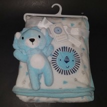 NWT Baby Buddies Blue Lion Fleece Blanket Plush Lovey Toy Lot Set Gift W... - £27.62 GBP