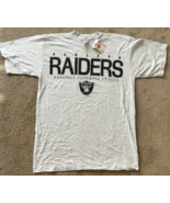 New Vintage Oakland Raiders NFL Football Grey T-shirt Size M DeadStock - £21.92 GBP