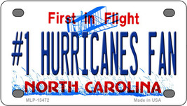 Number 1 Hurricanes Fan North Carolina Novelty Mini Metal License Plate Tag - £11.90 GBP