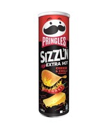 Pringles Sizzl&#39;n Extra Hot Cheese &amp; Chilli 180g- Made in EU-FREE SHIPPING- - £9.33 GBP