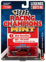 1970 Chevy Chevelle SS 454 AMT RED ALERT Bob Hamilton Racing Champions Legends - £9.88 GBP
