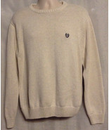 Chaps Cotton Crewneck Sweater &quot;Oatmeal&quot; Size XL  Never Worn NWOT - £11.94 GBP