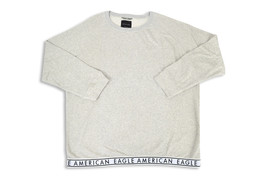 American Eagle Mens Heather Grey Pullover Crewneck Sweater, 2XL XXL 3361-5 - £35.52 GBP