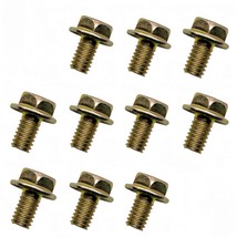 5/16&quot; X 1/2&quot; Flanged Hex Toothed Bolt By Color Zinc Plated, Alloy, 10Pcs Pack - £27.84 GBP