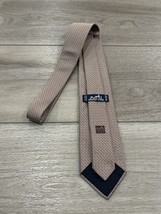 Hermes Paris Men&#39;s 100% Soie Orange Luxury Necktie Tie - Made In France - $69.29