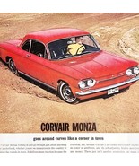 1963 Chevrolet Corvair Monza Advertisement Automobilia General Motors DW... - $29.99