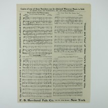 Sheet Music Sampler Catalog FB Haviland Publishing Co George Meyer Antique 1912 - £15.65 GBP