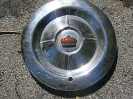 One factory 1953 Chrysler Imperial 15 inch hubcap wheel cover bent forparts only - $14.00