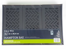 Hampton Bay Floor Register 4&quot;x10&quot; Matte Black Steel Vent Rust Proof Damp... - $47.39