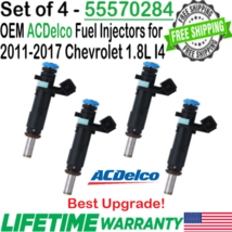 4Pcs ACDelco OEM Best Upgrade Fuel Injectors for 2012-17 Chevrolet Sonic 1.8L I4 - £113.03 GBP