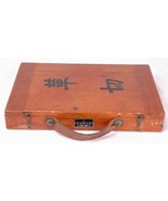 Vintage Asian Tool Set-Wood Box w Leather Handle-122 - €162,43 EUR