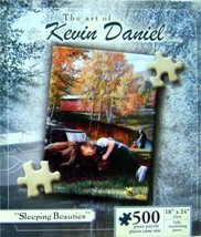 Jigsaw Puzzle The Art of Kevin Daniel  SLEEPING Beauties 500 piece  litt... - $7.19