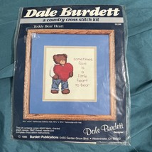 Dale Burdett Country Cross Stitch Kit Teddy Bear Heart 6.5x6.25 NIP 1986... - €13,67 EUR