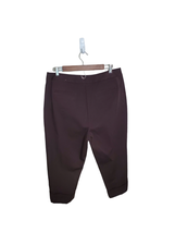 CHICO&#39;S Pants Women&#39;s Size L/14 (2.5) Brown Stretch Cotton Slide Clasp Z... - $28.99