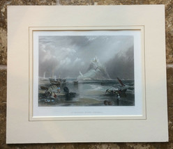J. COUSEN HAND TINTED STEEL ENGRAVING OF ST MICHAEL&#39;S MOUNT CORNWALL -CI... - £48.30 GBP