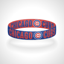 Reversible Chicago Cubs Bracelet Wristband Go Cubs Go Bracelet Everybody In - $11.88+