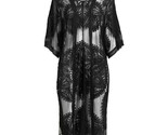 Time and Tru ~ Black Soot ~ Lace Kimono ~ Layering Piece ~ Women&#39;s Large... - £17.52 GBP