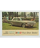 1965 Rambler Classic 660 Four Door Sedan AM Advertising Postcard - £3.98 GBP