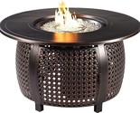Aluminum 57,0000 Btu 44 In. Round Propane Black Fire Pit Table With Fire... - $2,255.99